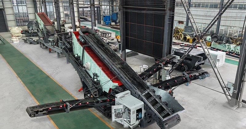 Mobile crushing plant 9