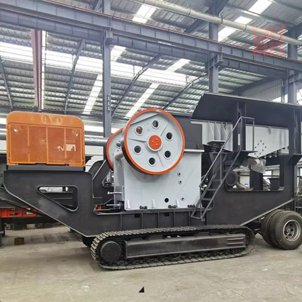 VCJ jaw crusher on tracked chassis